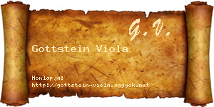 Gottstein Viola névjegykártya